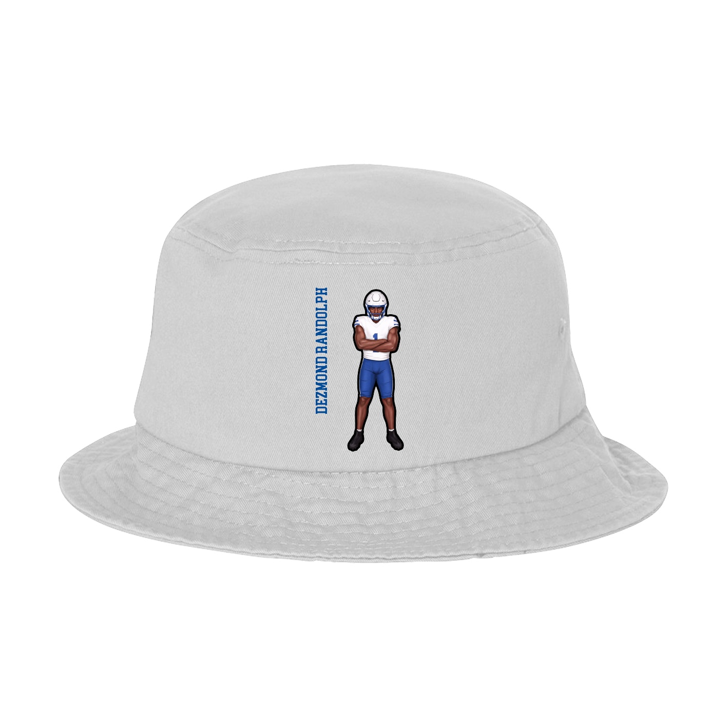 Bucket Cap — Name Vertical in White
