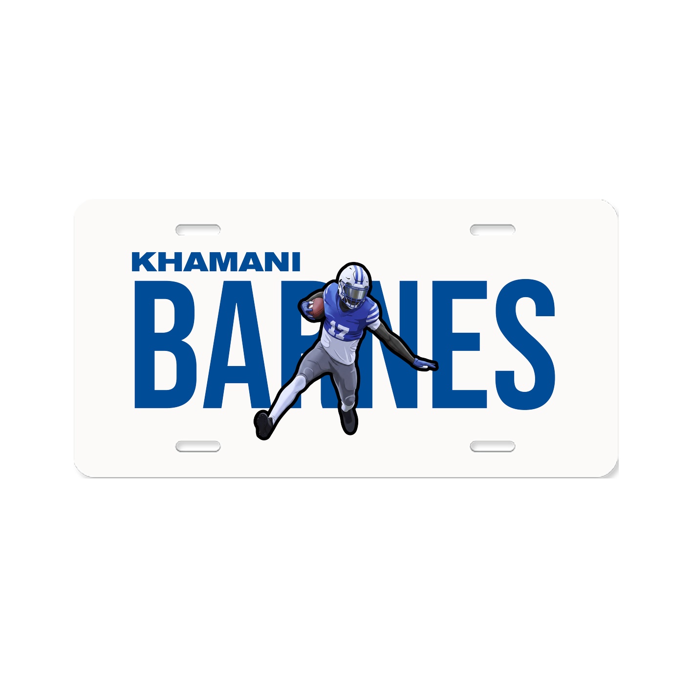 License Plate — Player Name in Classic