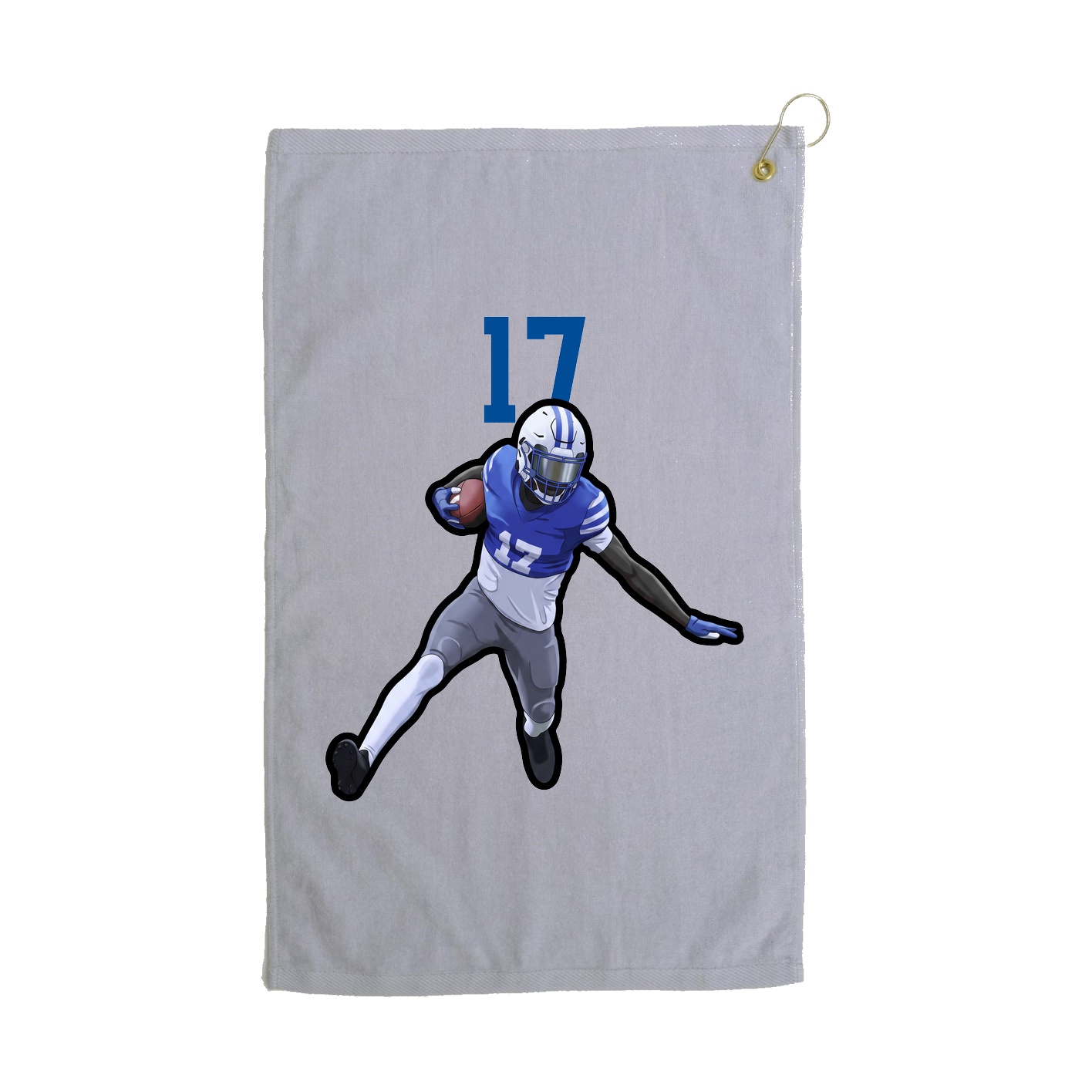 Golf Towel — Number Top in Grey