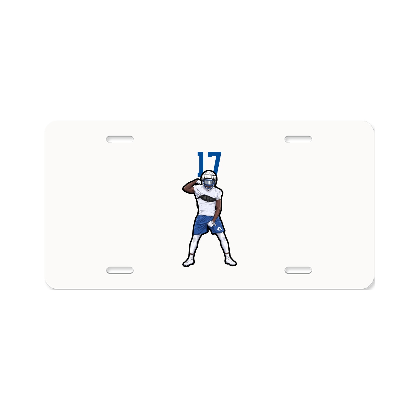License Plate — Number Top in Classic
