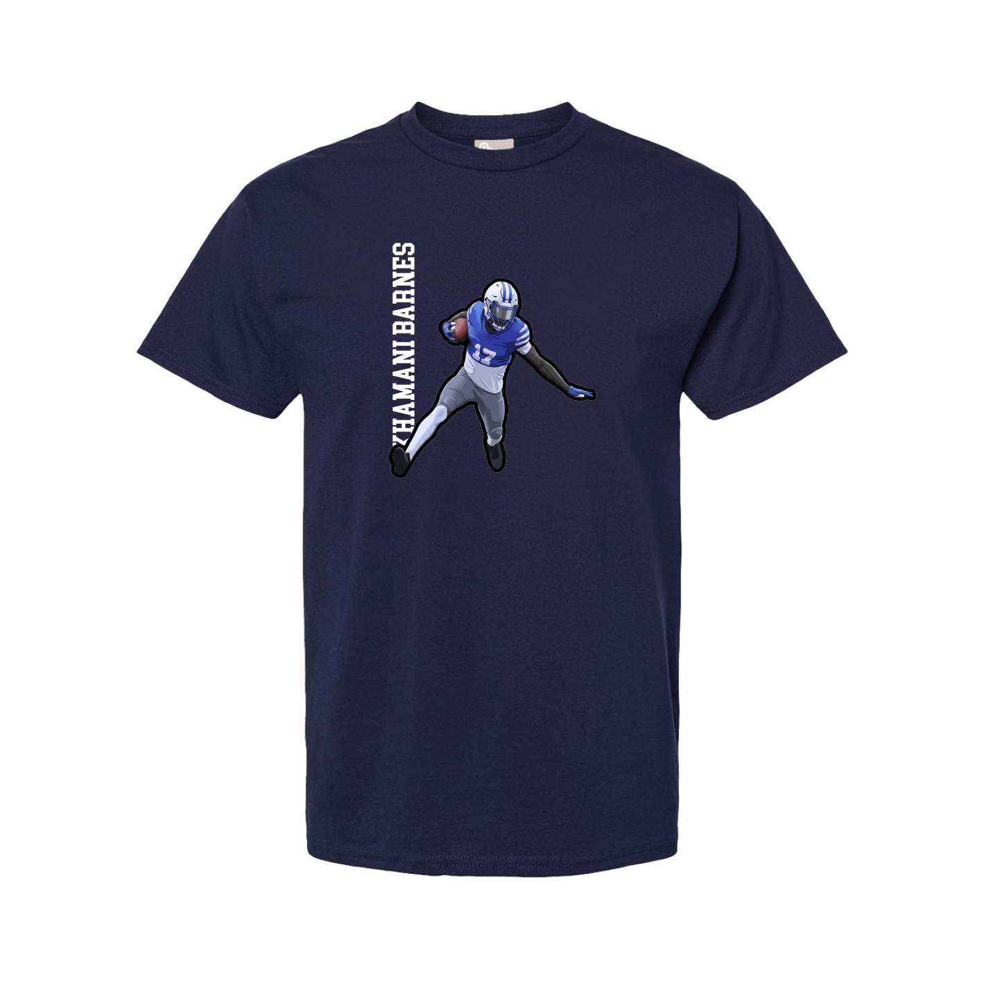 Tee — Name Vertical in Navy
