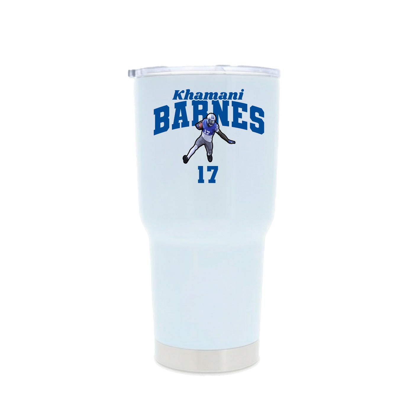 30oz Stainless Steel Tumbler — Signature Arch in White