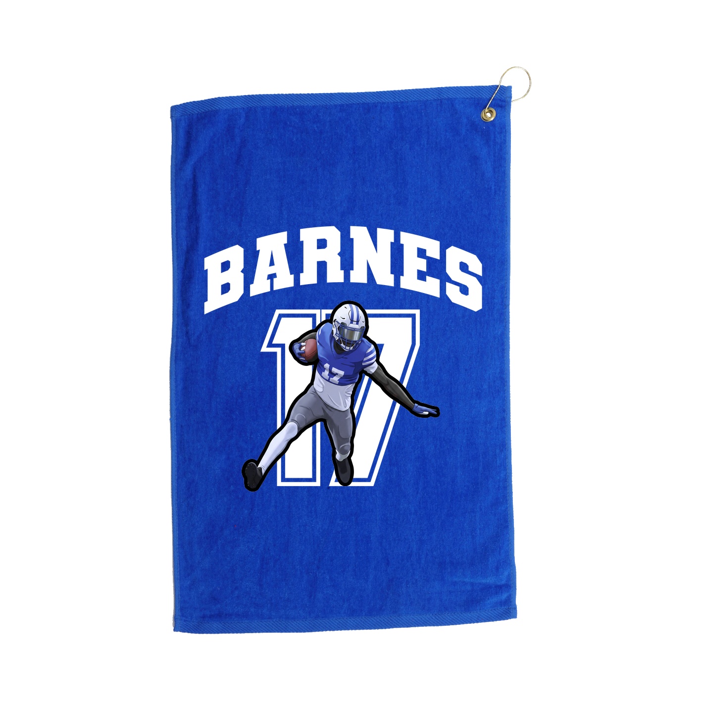 Golf Towel — Number in Royal