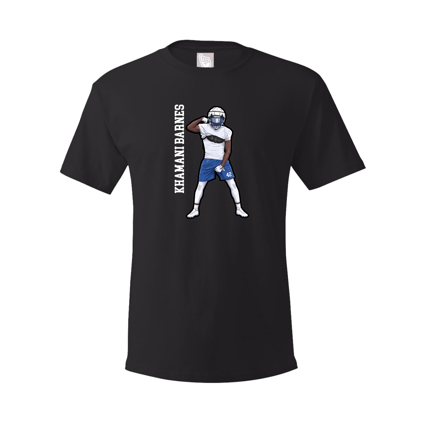 Tee — Name Vertical in Black