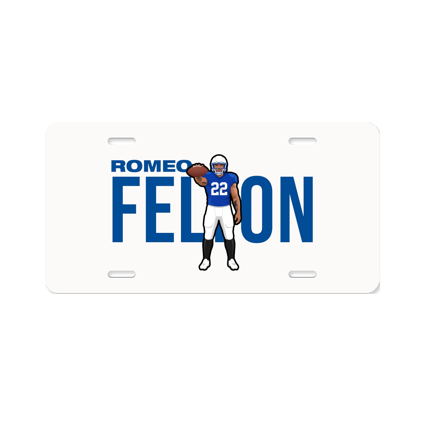 License Plate — Player Name in Classic