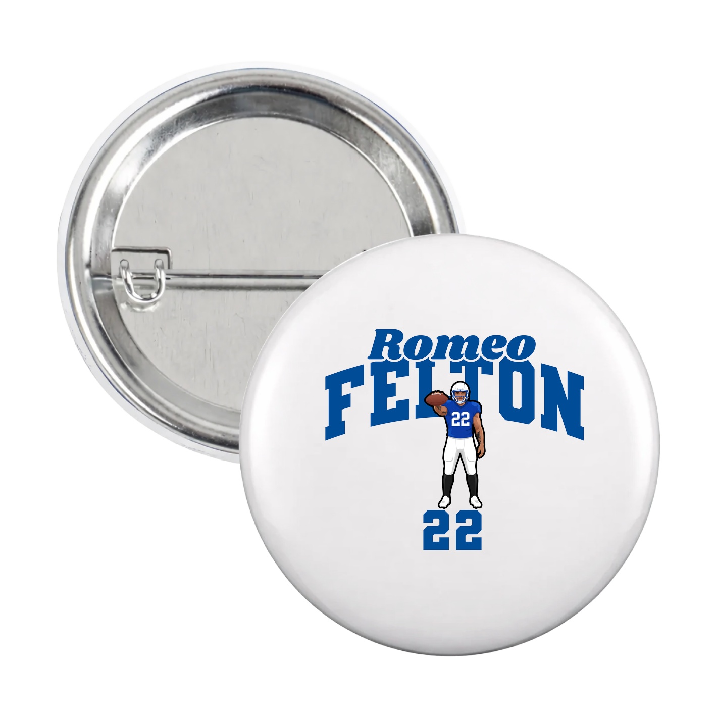 Game Day Button — Signature Arch in White