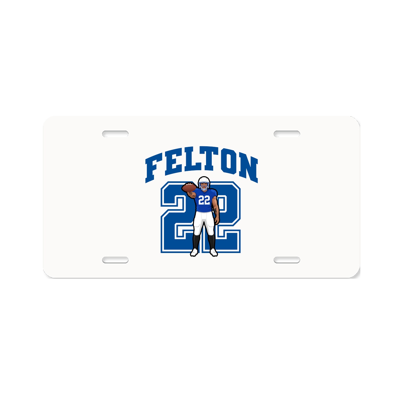 License Plate — Number in Classic