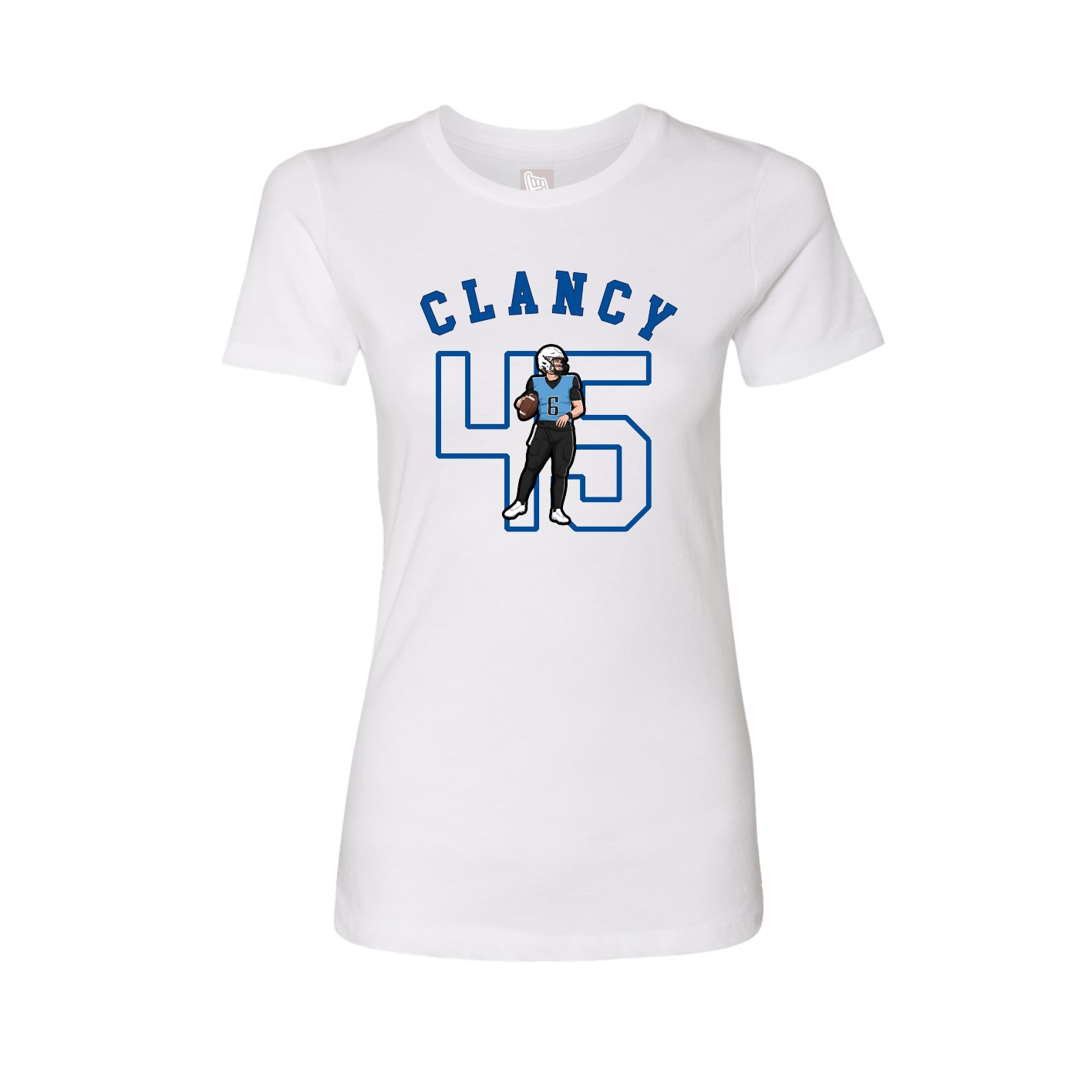 Fitted Women's Tee — Shirsey Arch in White