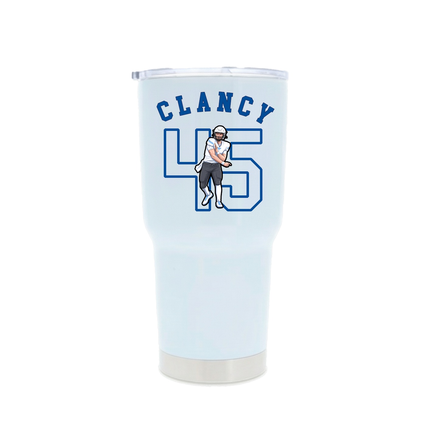 30oz Stainless Steel Tumbler — Shirsey Arch in White