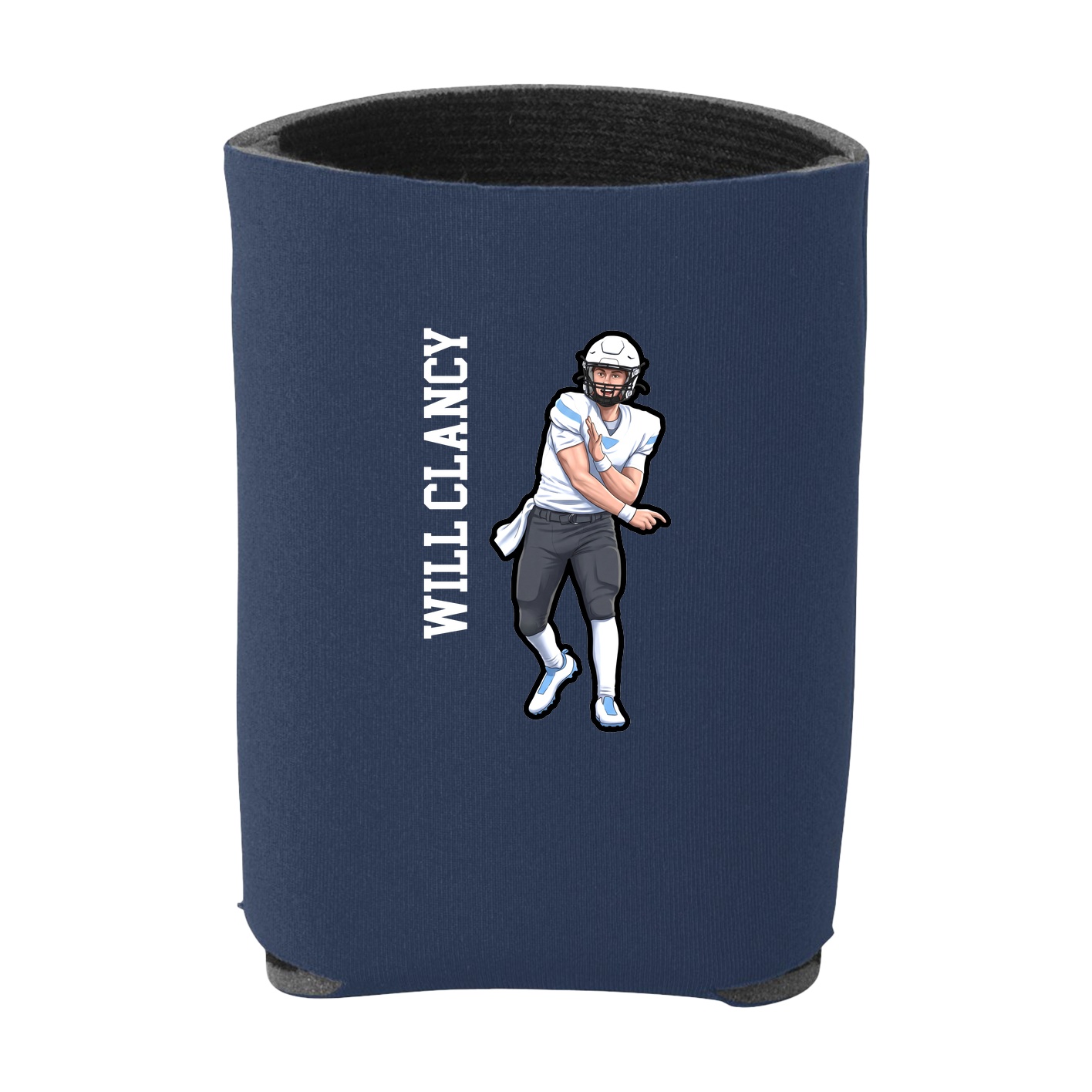 Can Holder — Name Vertical in Navy