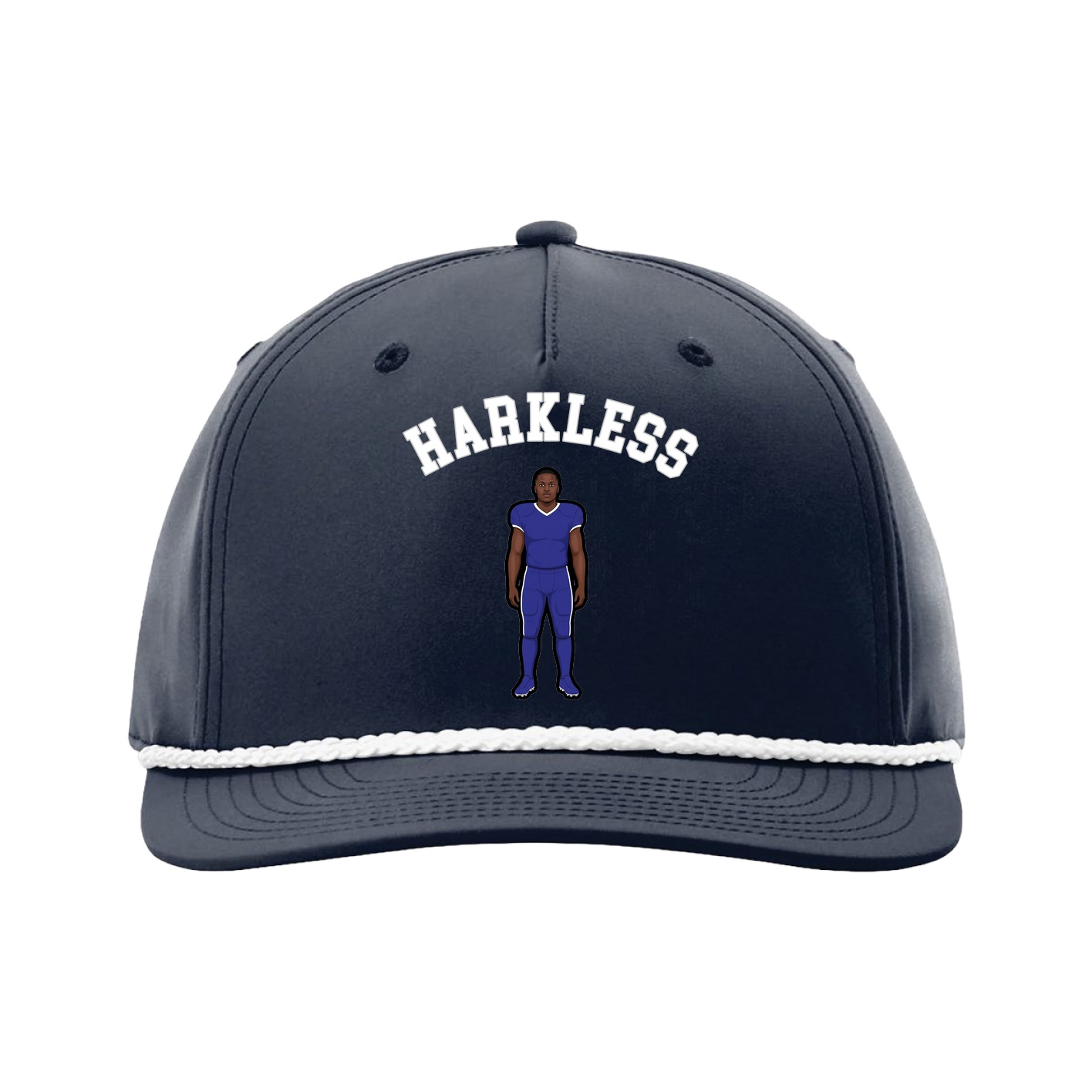 Five-Panel Classic Rope Cap — Shirsey Arch in Navy