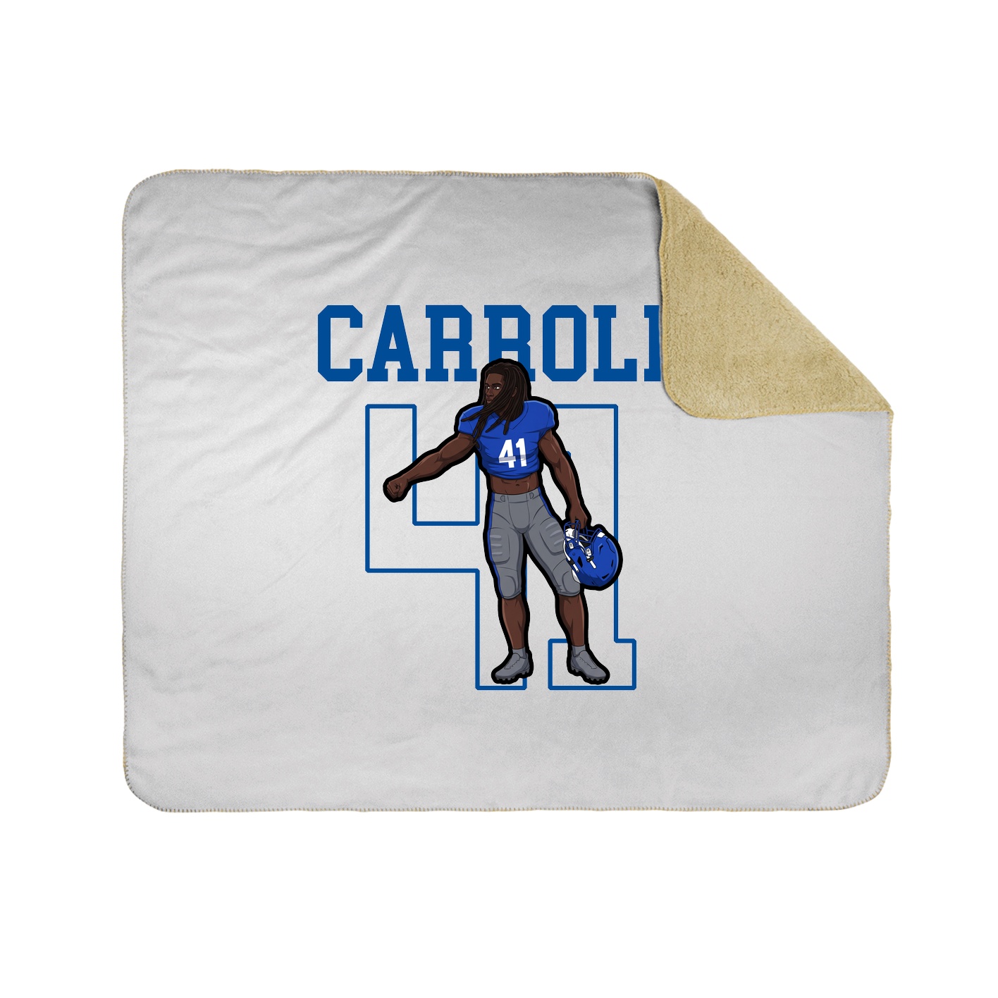 50x60 Sherpa Lined Throw Blanket