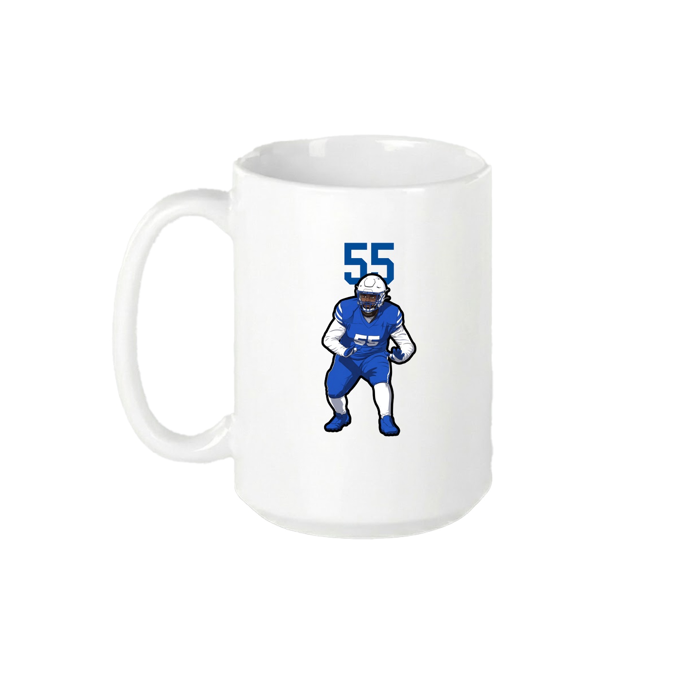 15oz Coffee Mug — Number Top in White