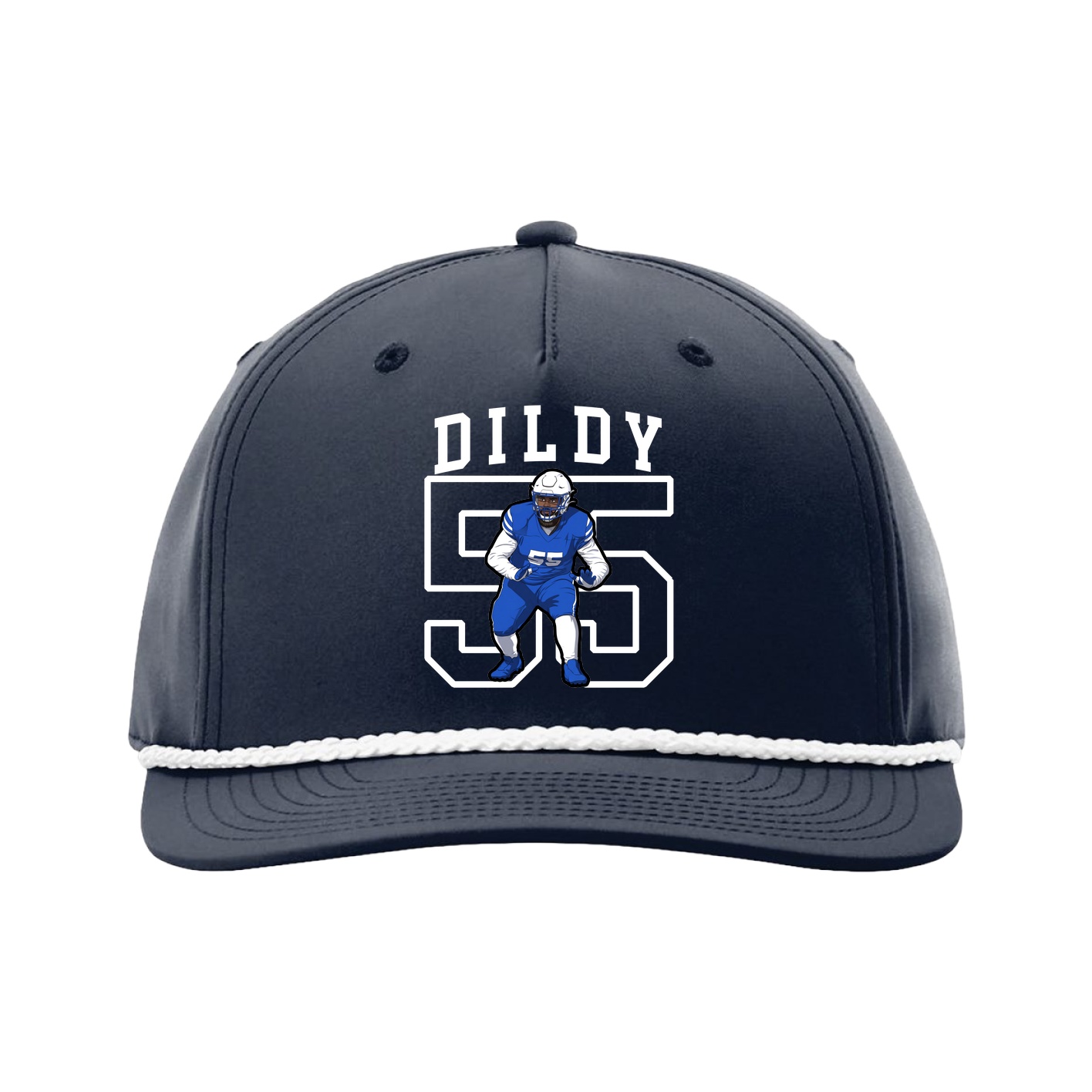 Five-Panel Classic Rope Cap — Shirsey in Navy