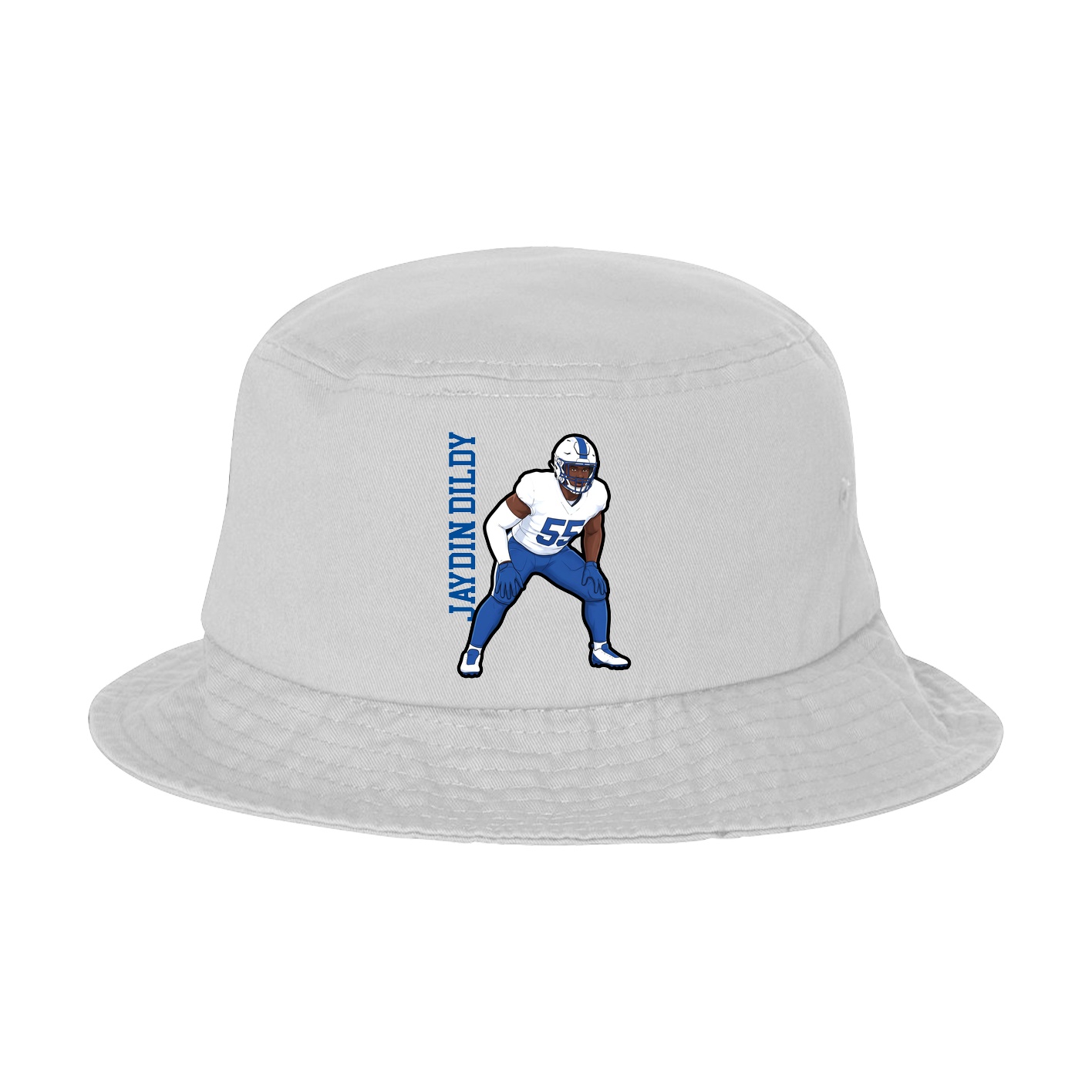 Bucket Cap — Name Vertical in White