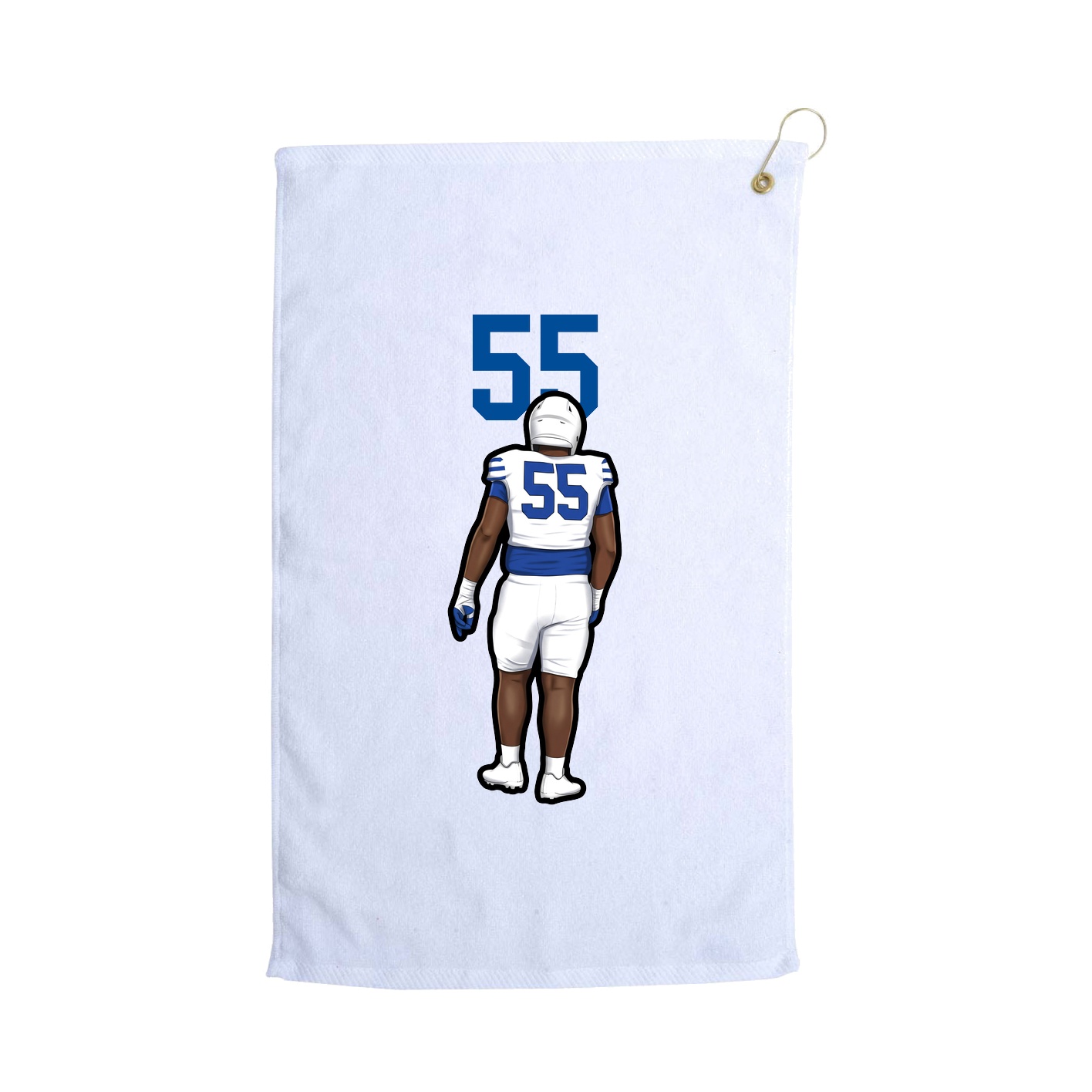 Golf Towel — Number Top in White