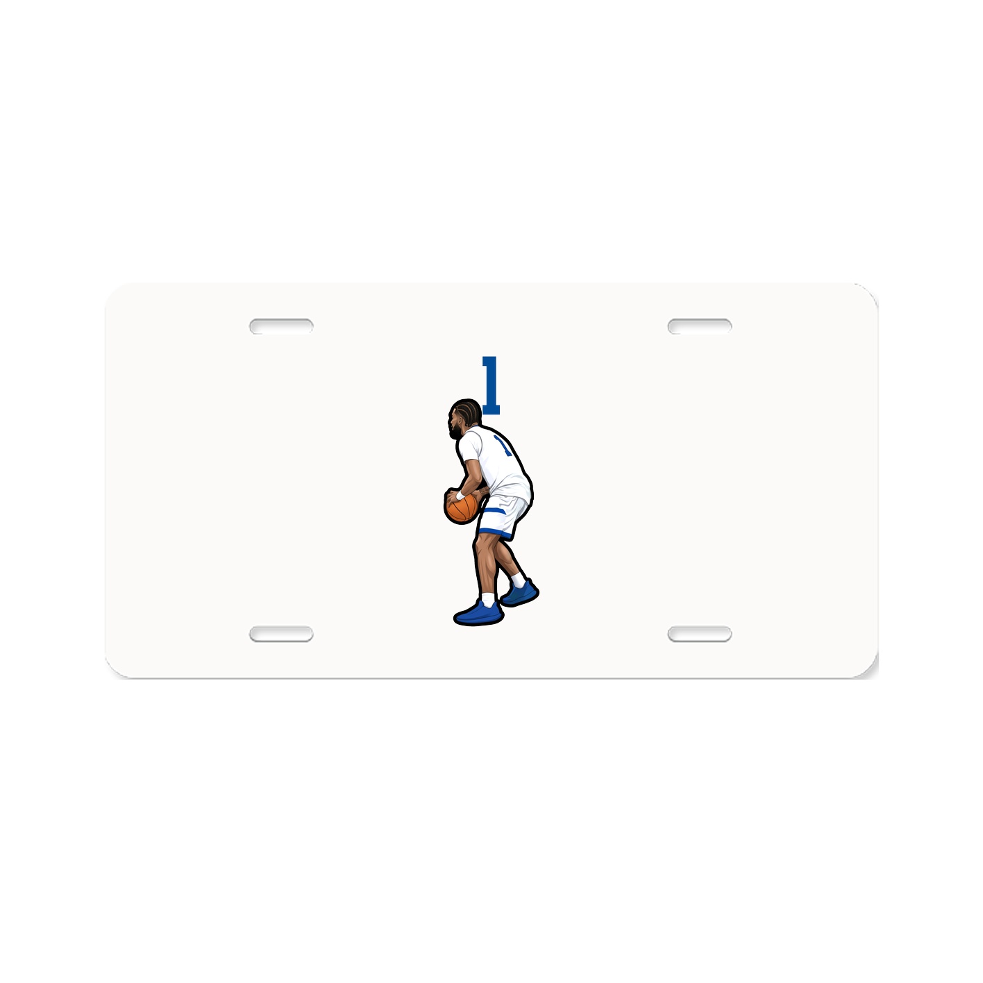 License Plate — Number Top in Classic