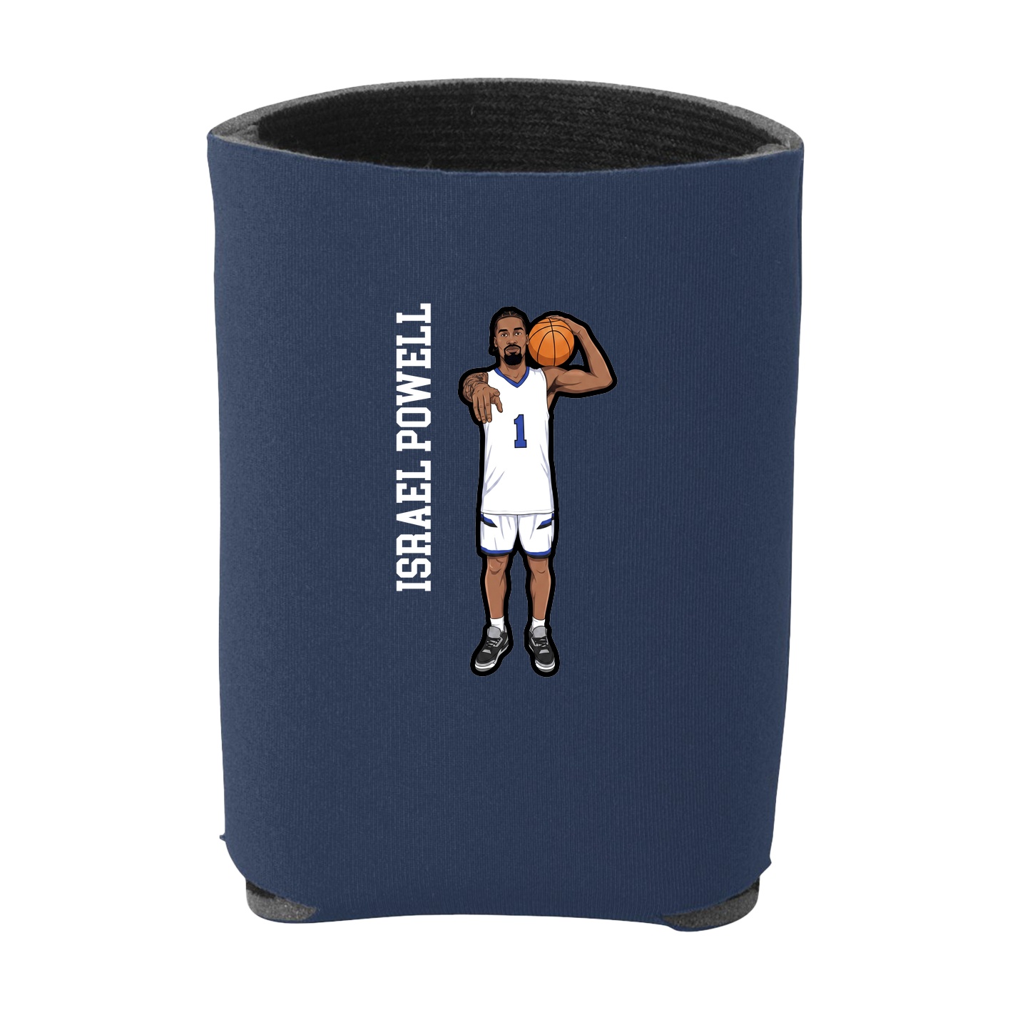 Can Holder — Name Vertical in Navy