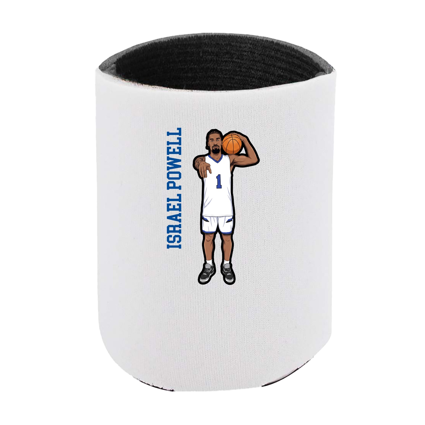 Can Holder — Name Vertical in White