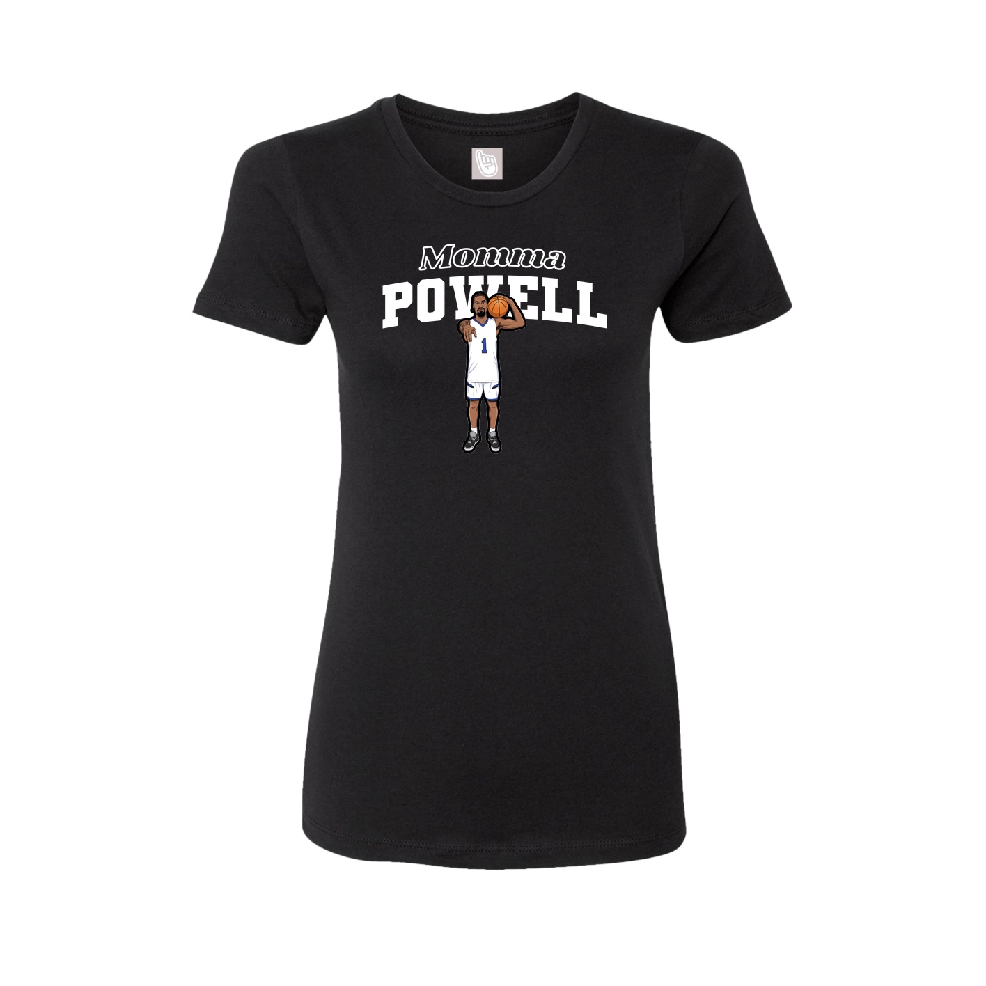 Womens Tee — Mothers Day Block in Black