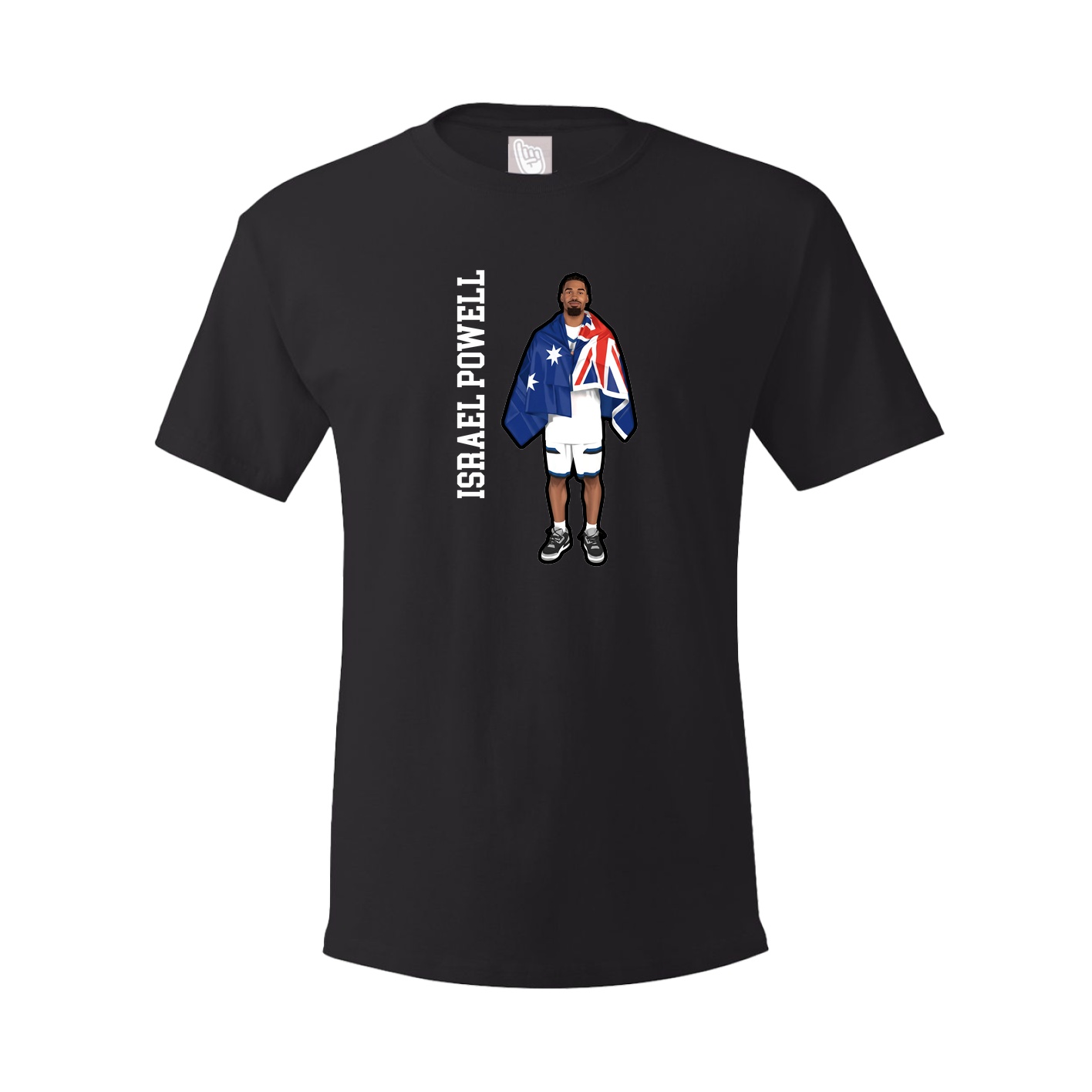 Tee — Name Vertical in Black