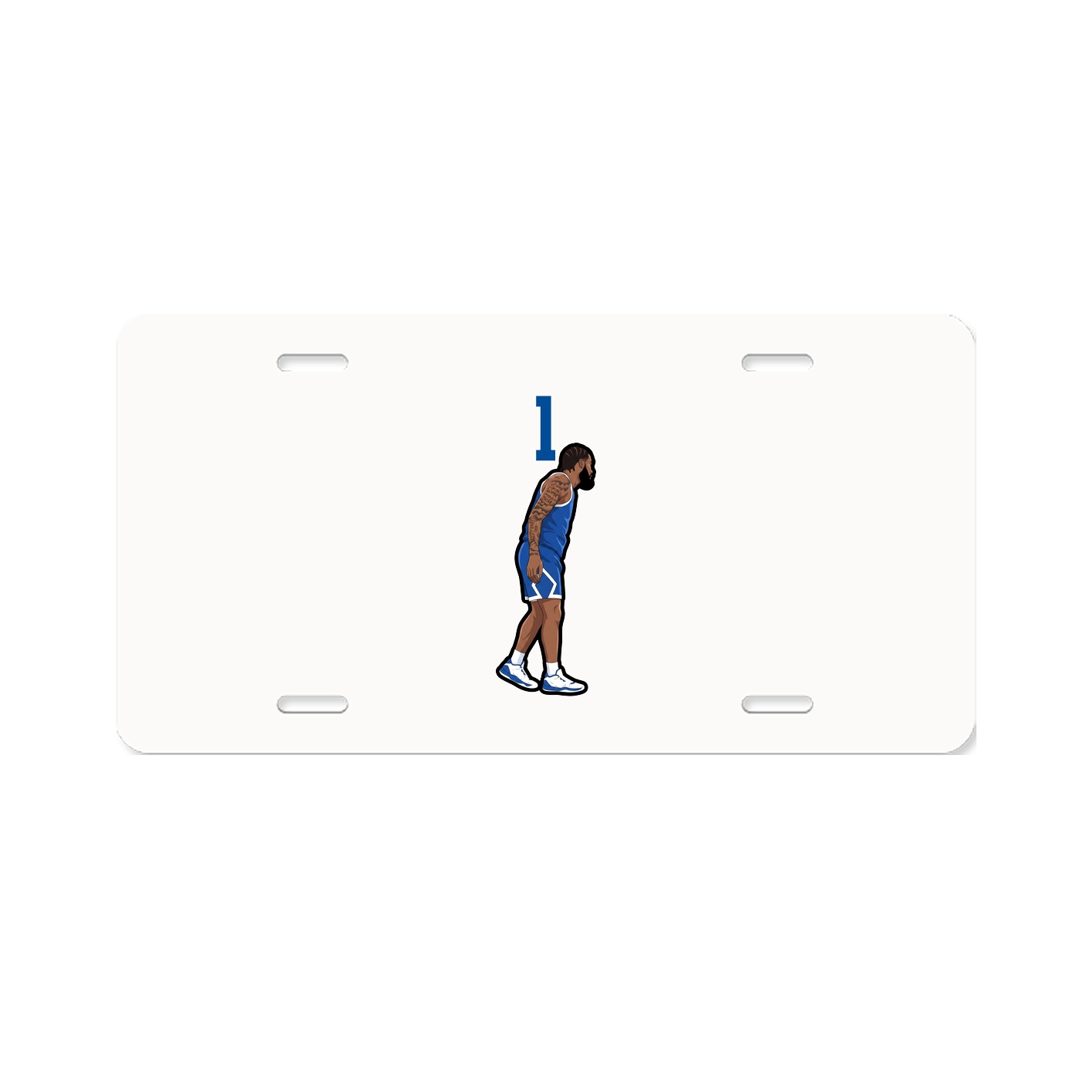License Plate — Number Top in Classic