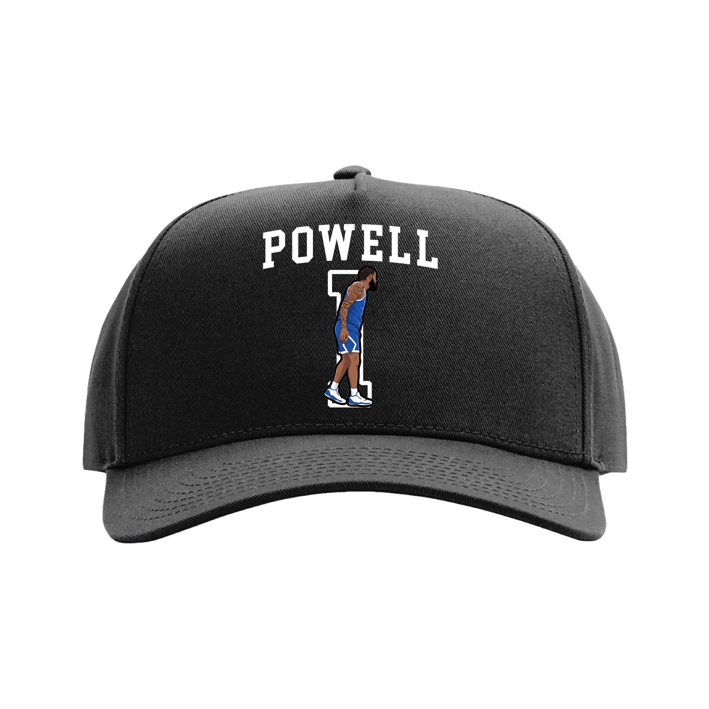 Full Fabric Five-Panel Champ Cap — Shirsey in Black