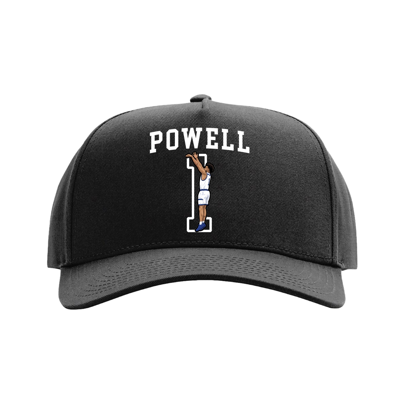 Full Fabric Five-Panel Champ Cap — Shirsey in Black
