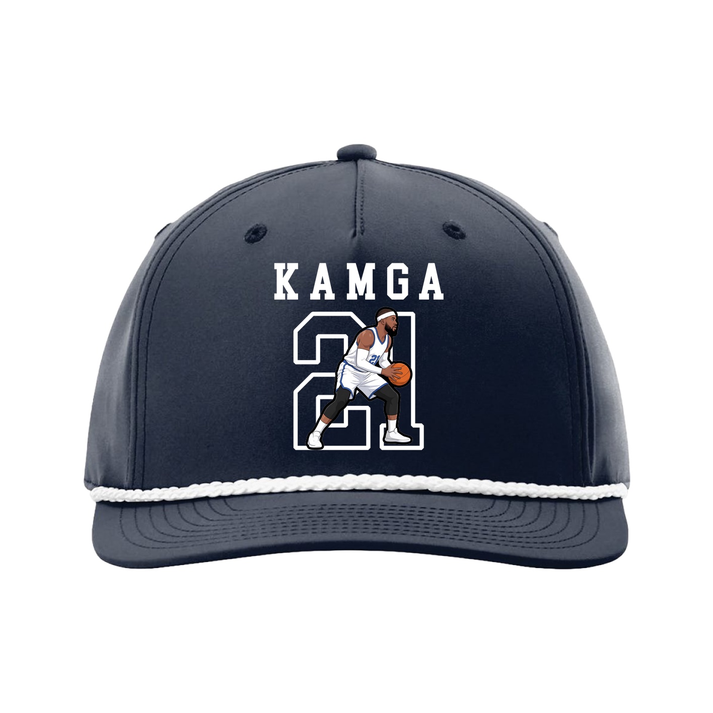 Five-Panel Classic Rope Cap — Shirsey in Navy