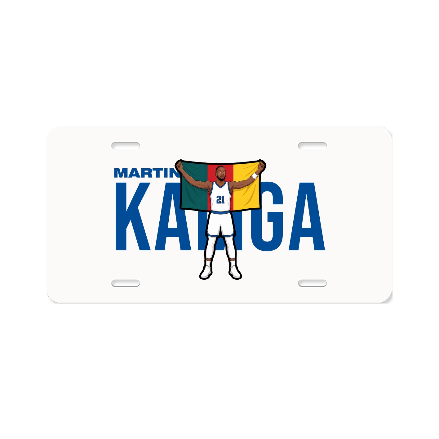 License Plate — Player Name in Classic