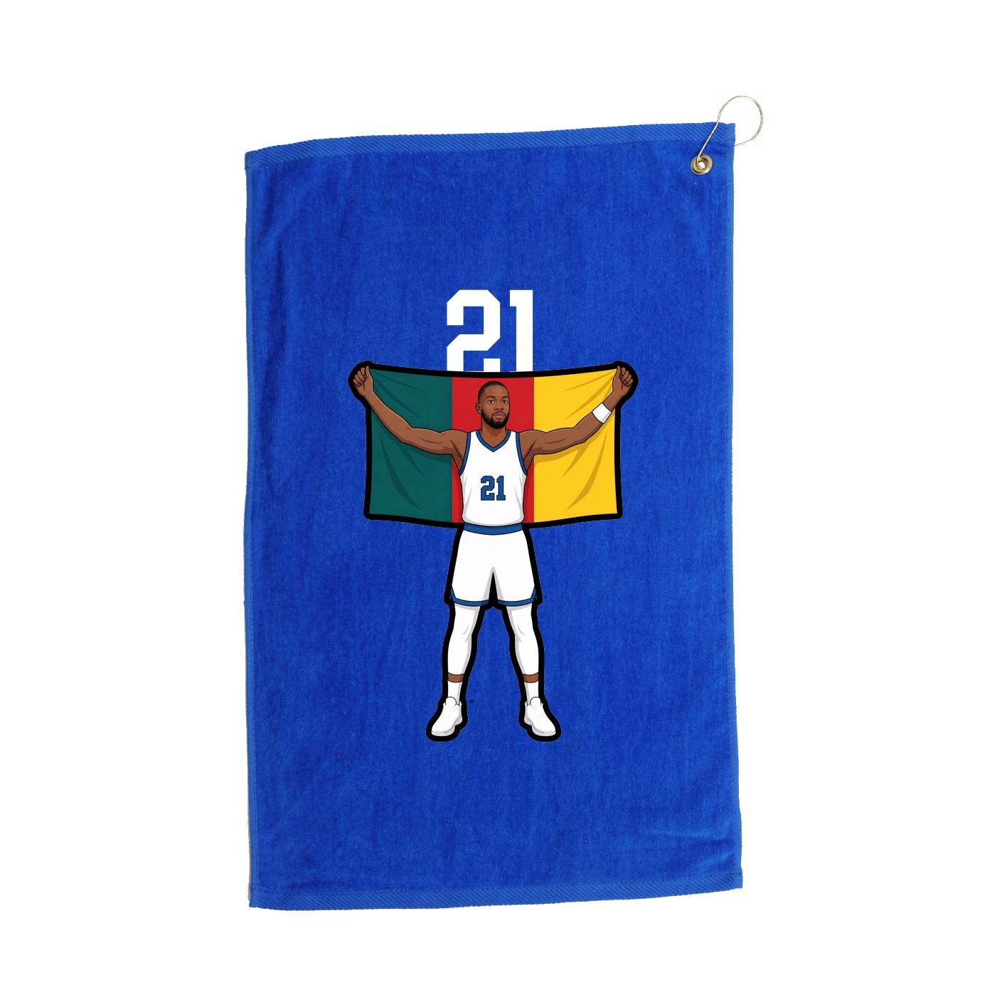 Golf Towel — Number Top in Royal