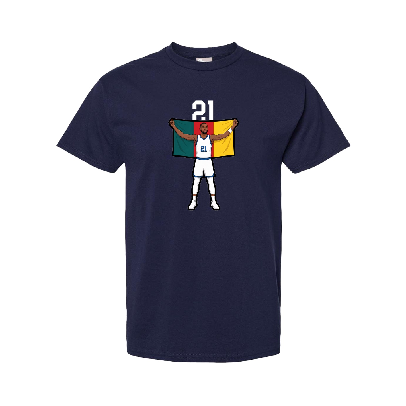Tee — Number Top in Navy