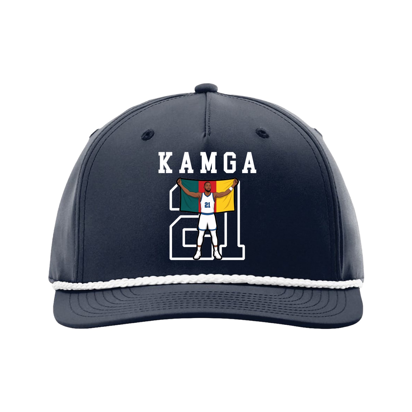 Five-Panel Classic Rope Cap — Shirsey in Navy