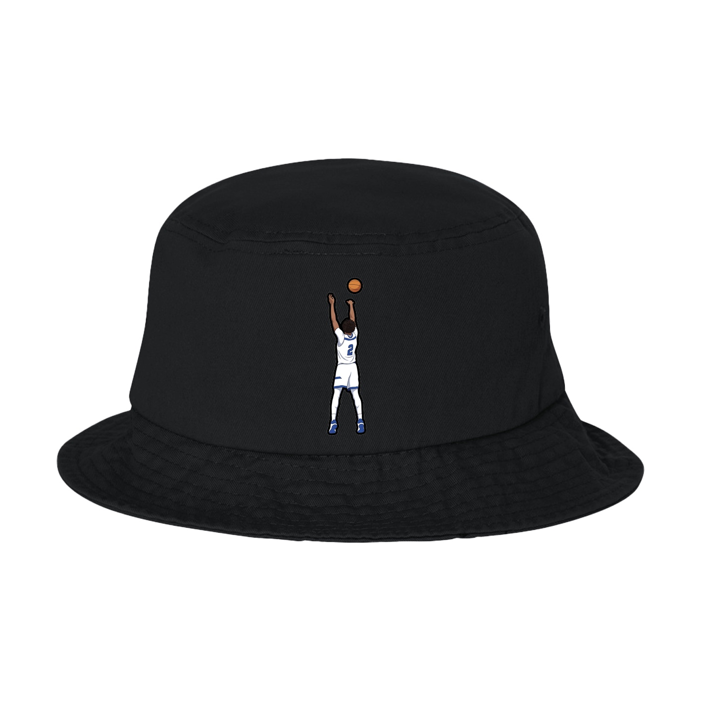 Bucket Cap — Name Vertical in Black