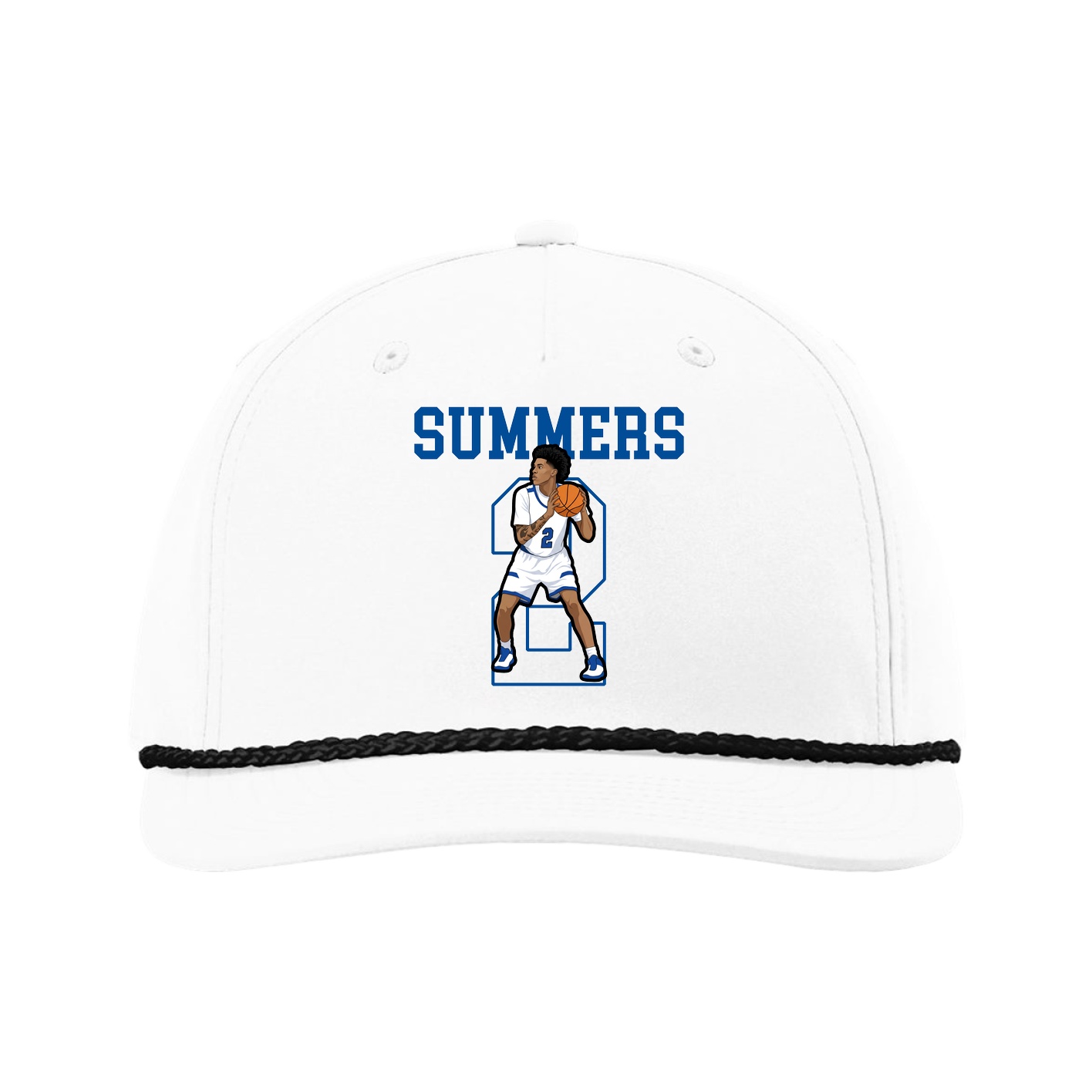 Five-Panel Classic Rope Cap — Shirsey in White