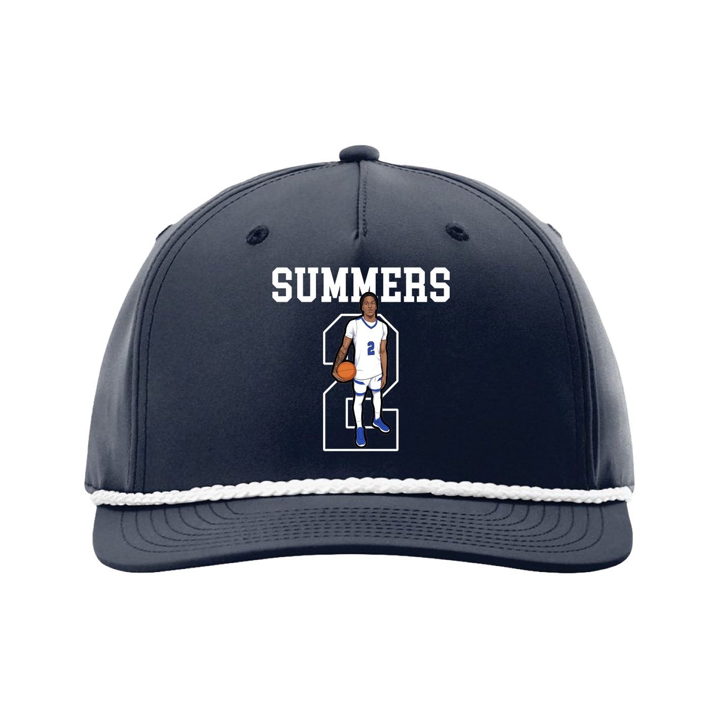 Five-Panel Classic Rope Cap — Shirsey in Navy