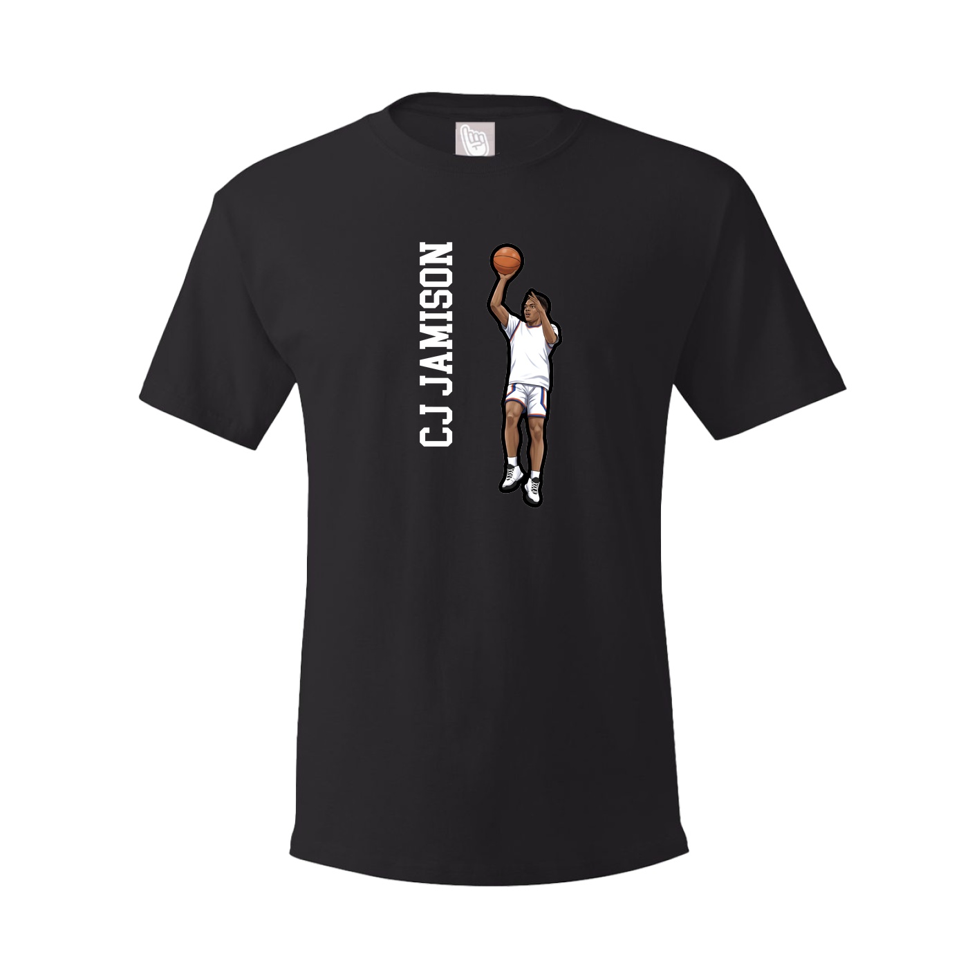 Tee — Name Vertical in Black