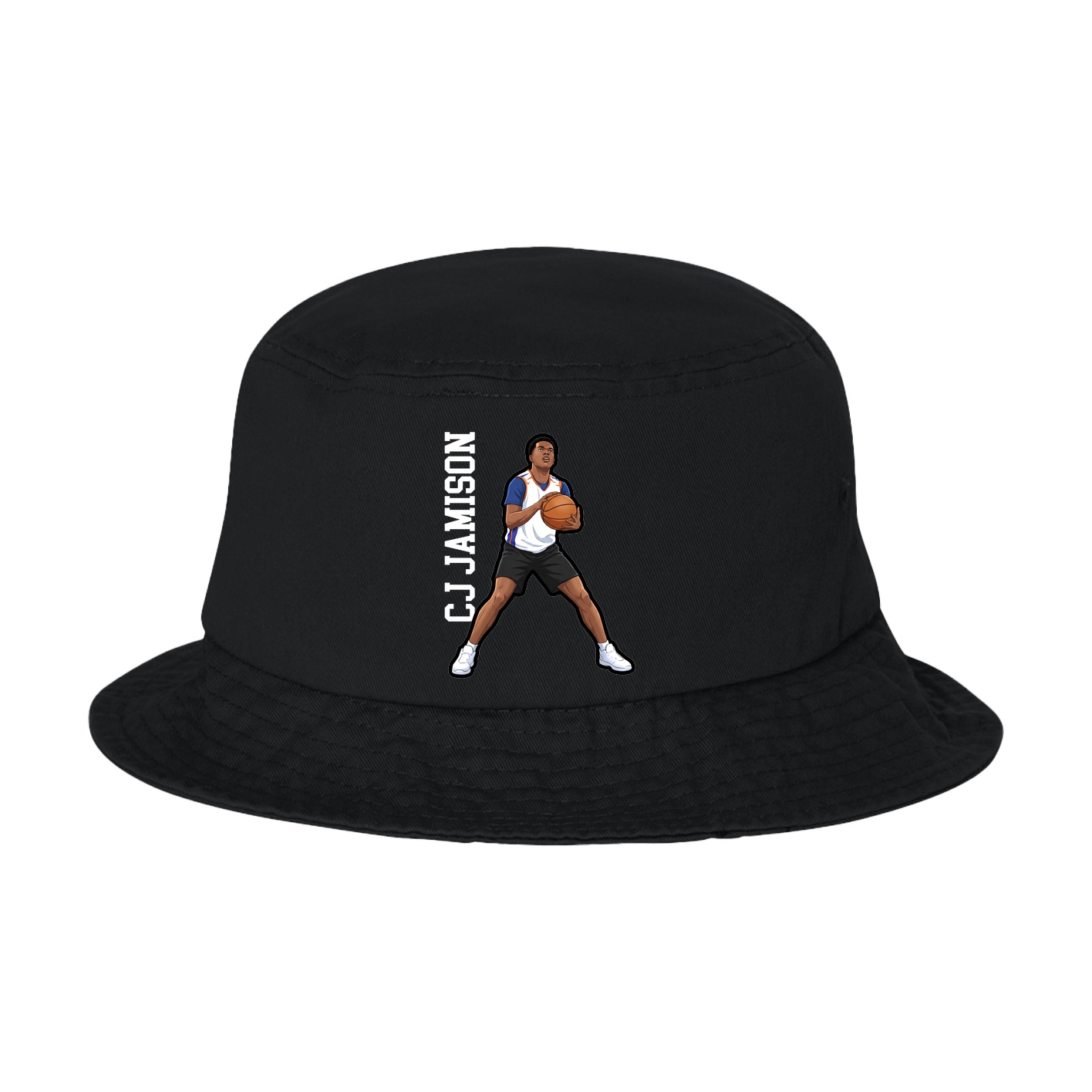 Bucket Cap — Name Vertical in Black