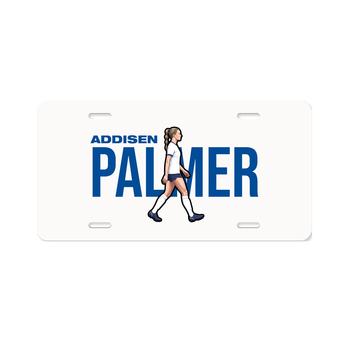 License Plate — Player Name in Classic