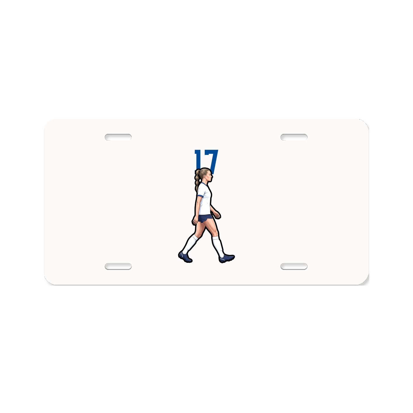 License Plate — Number Top in Classic