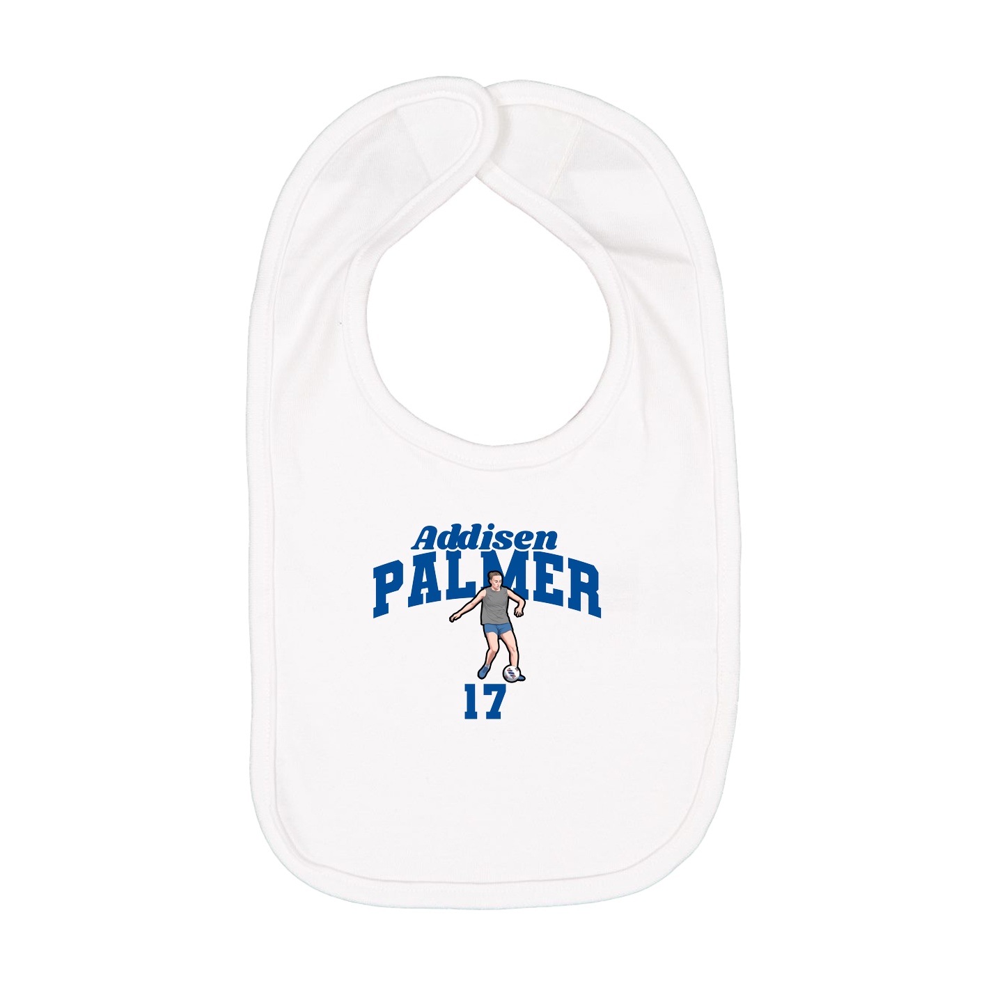 Infant Bib — Signature Arch in White