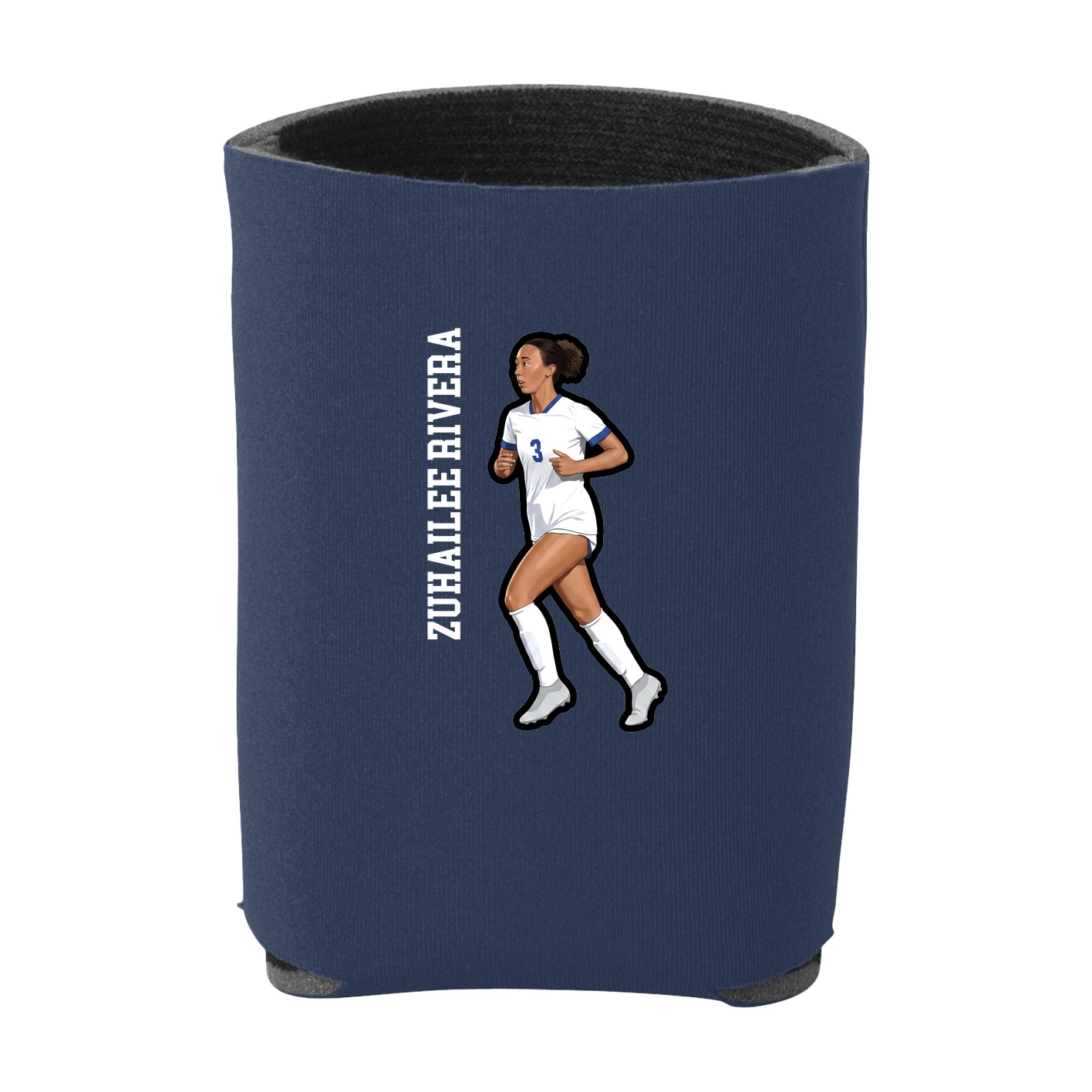 Can Holder — Name Vertical in Navy