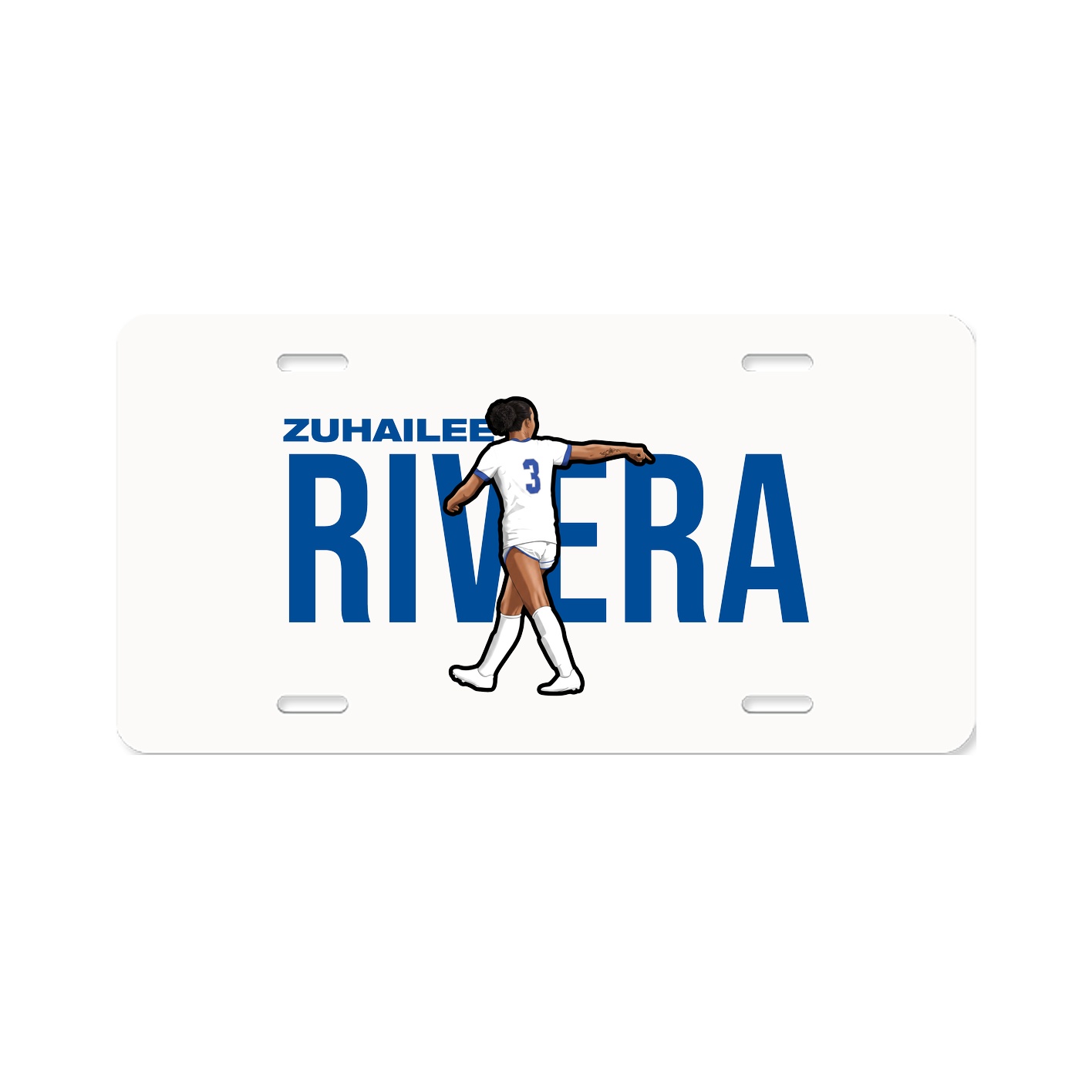 License Plate — Player Name in Classic