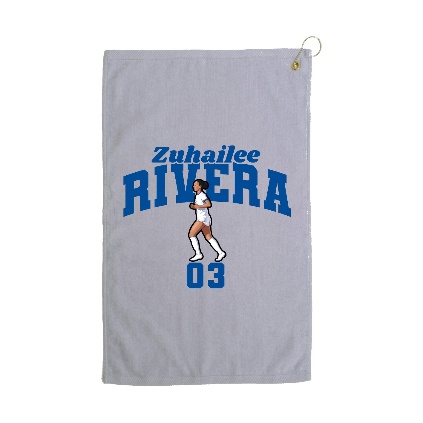 Golf Towel — Signature Arch in Grey