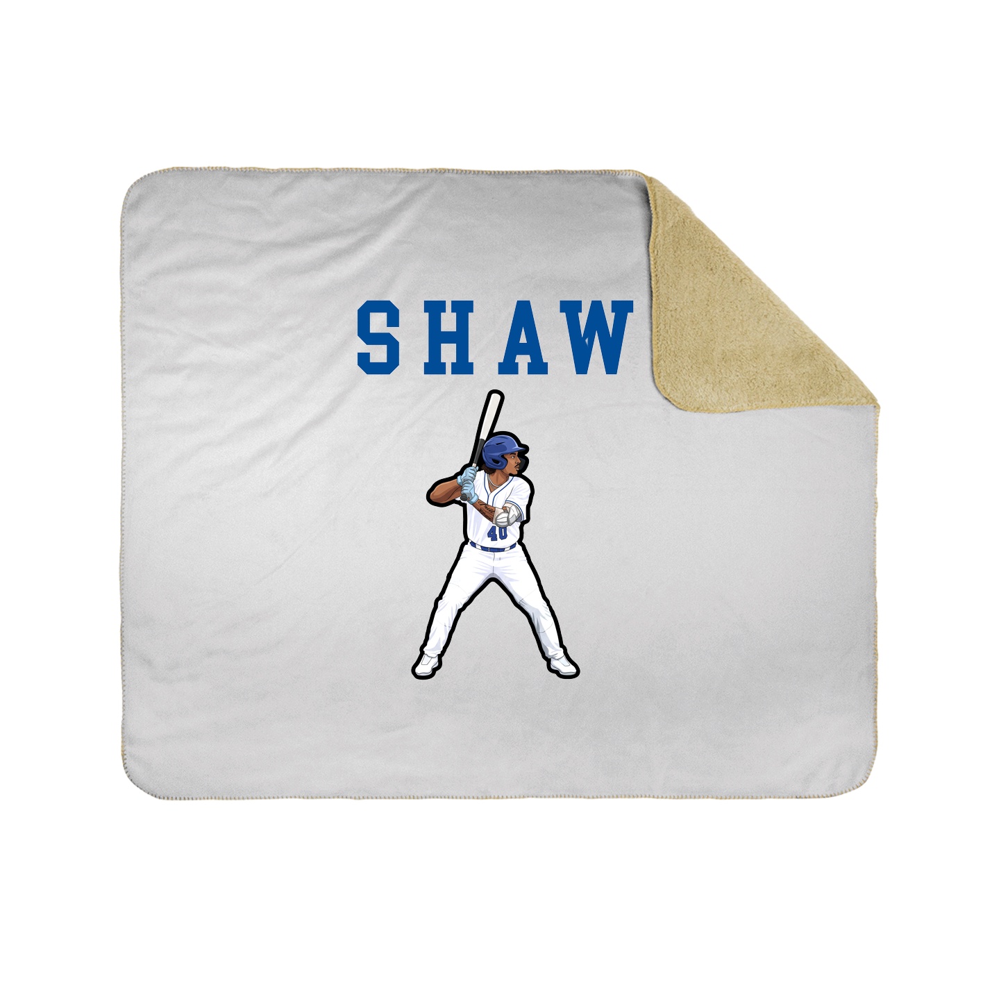 Throw Blanket — Shirsey in White