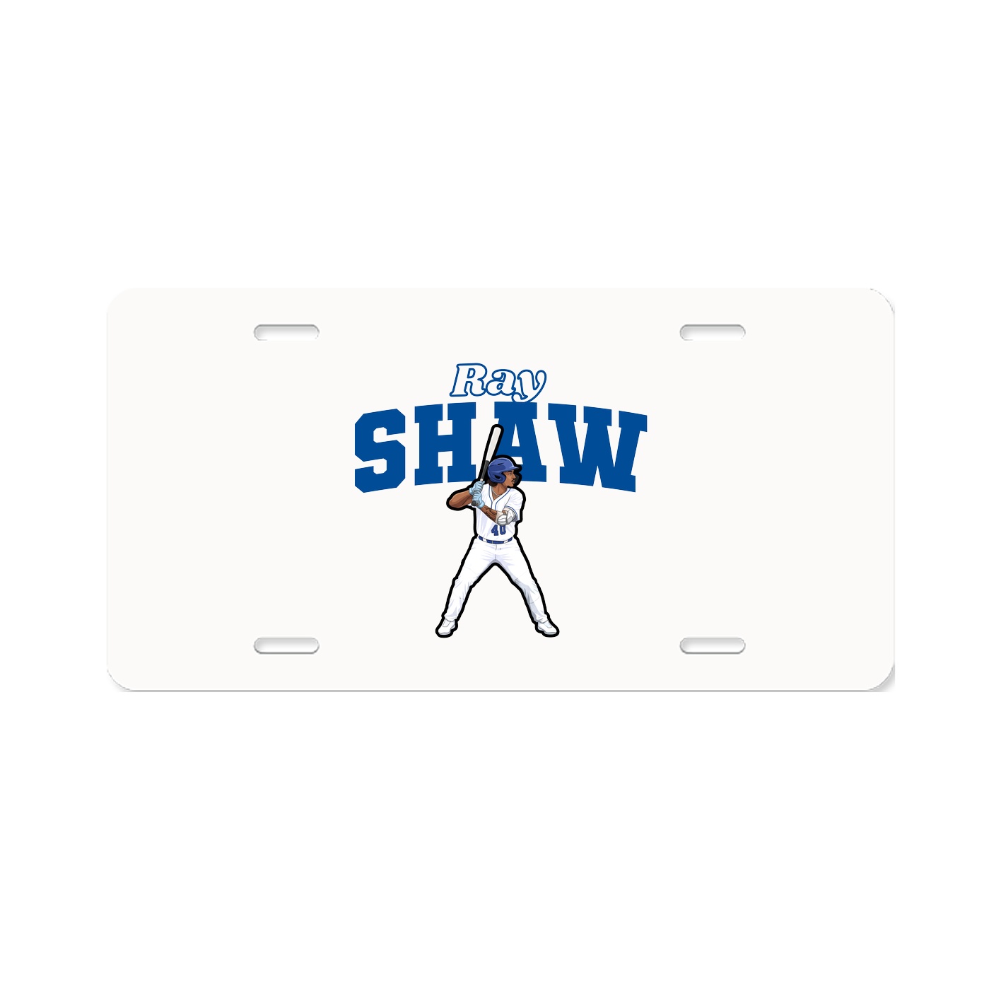 License Plate — Name Arch in Classic