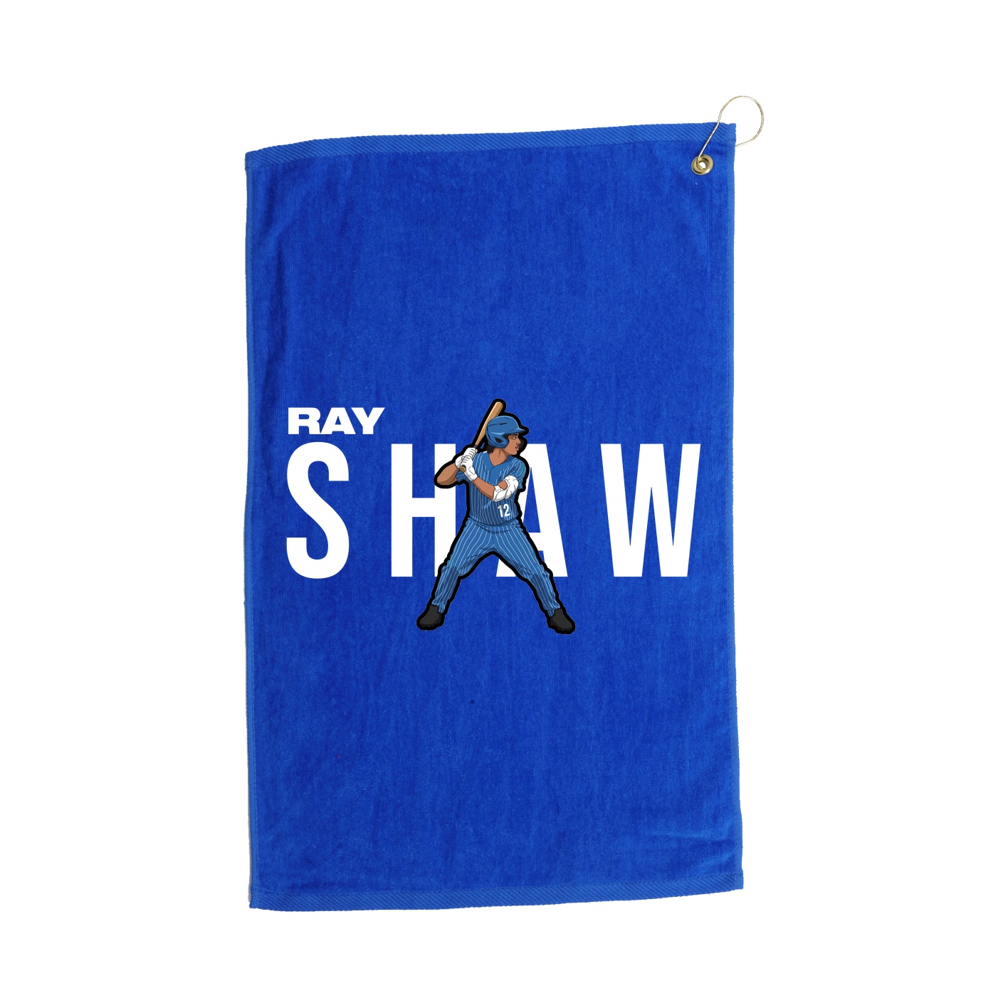 Golf Towel — Player Name in Royal