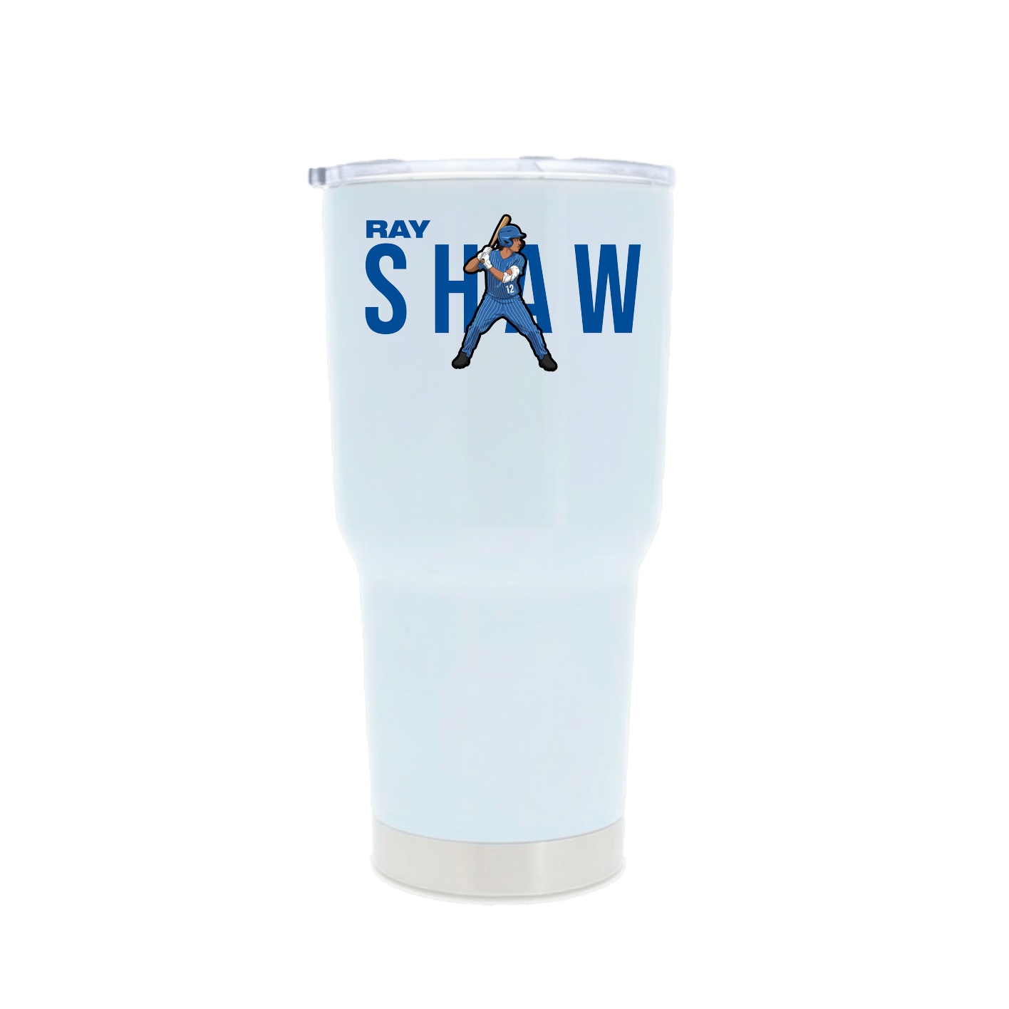30oz Stainless Steel Tumbler — Player Name in White