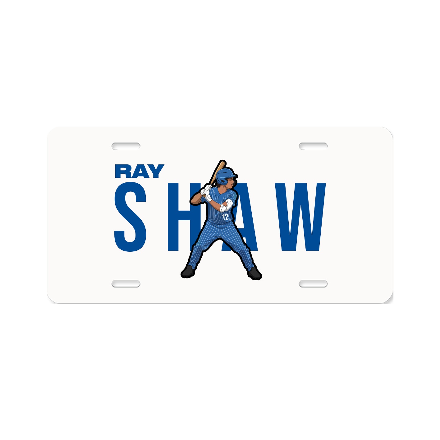 License Plate — Player Name in Classic