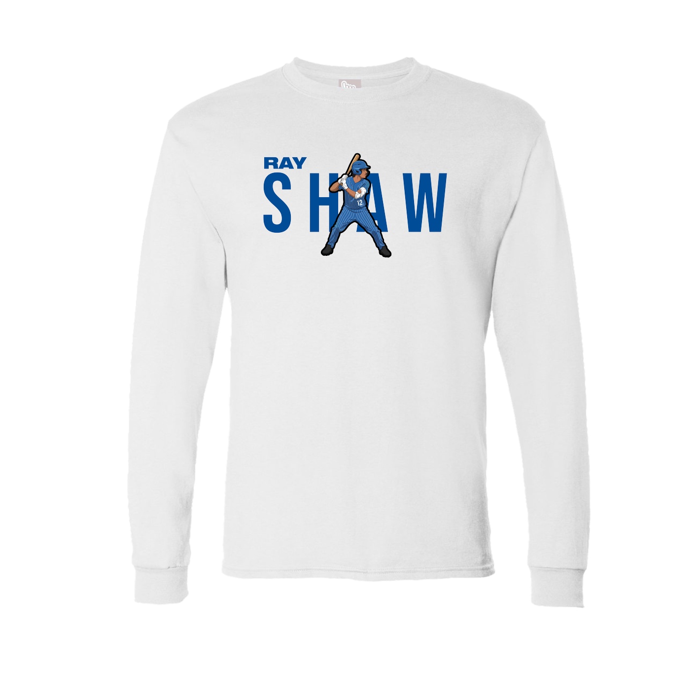 Long Sleeve Tee — Player Name in White